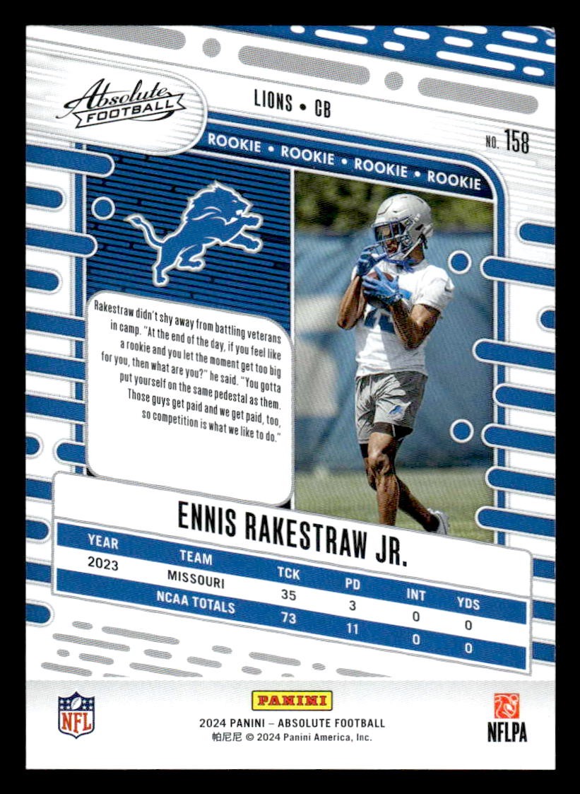 2024 Panini Absolute #158 Ennis Rakestraw Jr. Retail