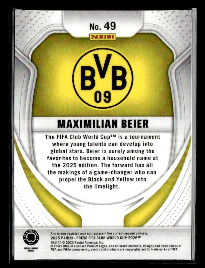 2025 Panini Prizm FIFA Club World Cup #49 Maximilian Beier
