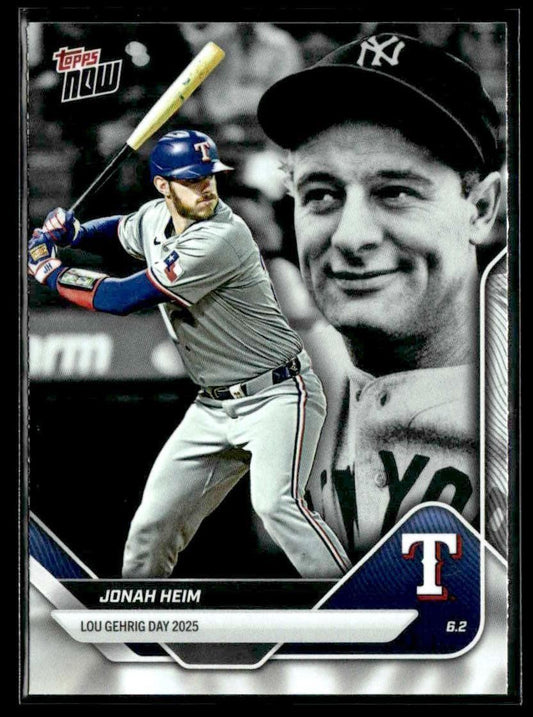 2025 Topps Now Lou Gehrig Day: Presented by Sarah Langs #LGD-JH Jonah Heim