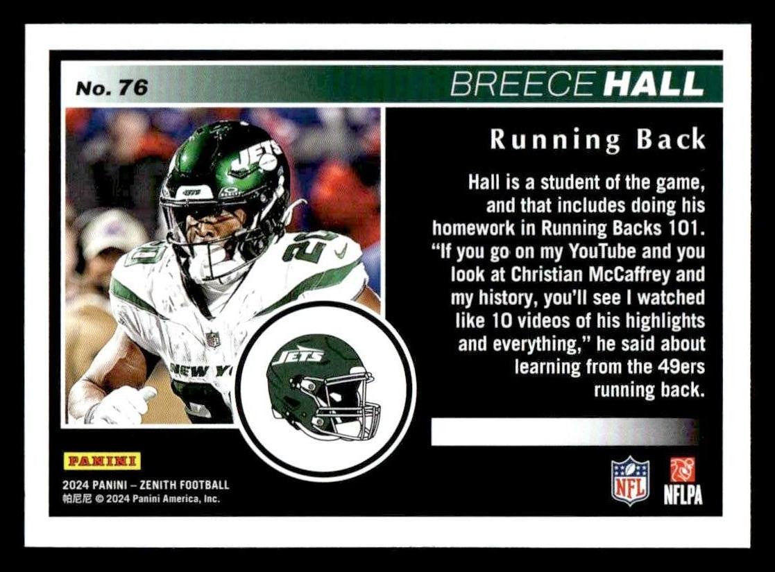 2024 Panini Zenith #76 Breece Hall Retail