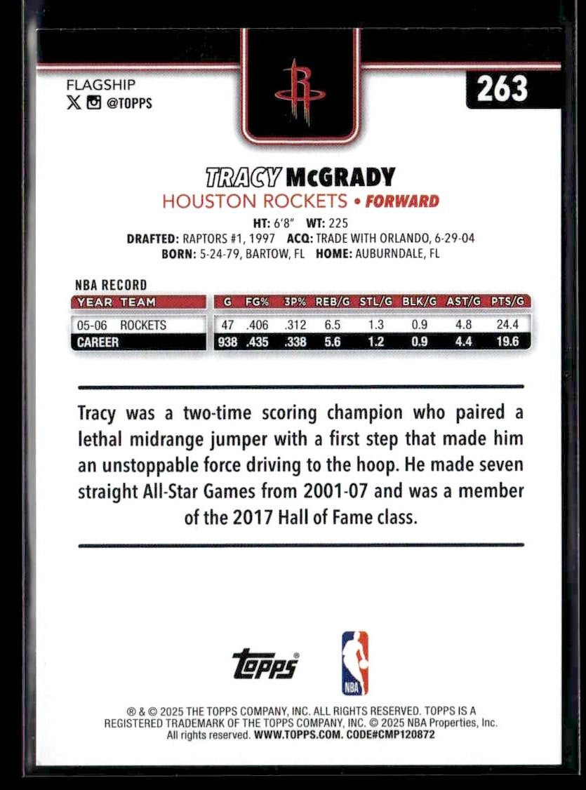 2025-26 Topps #263 Tracy McGrady