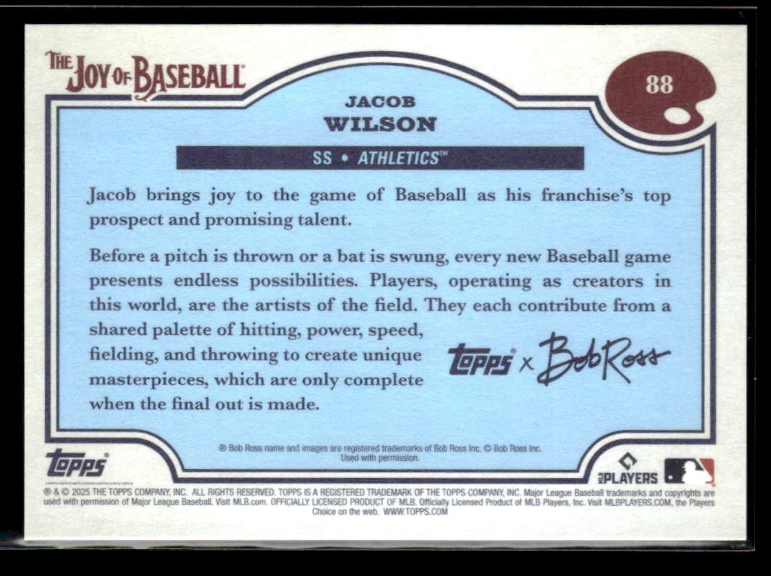 2025 Topps x Bob Ross: The Joy of Baseball #88 Jacob Wilson