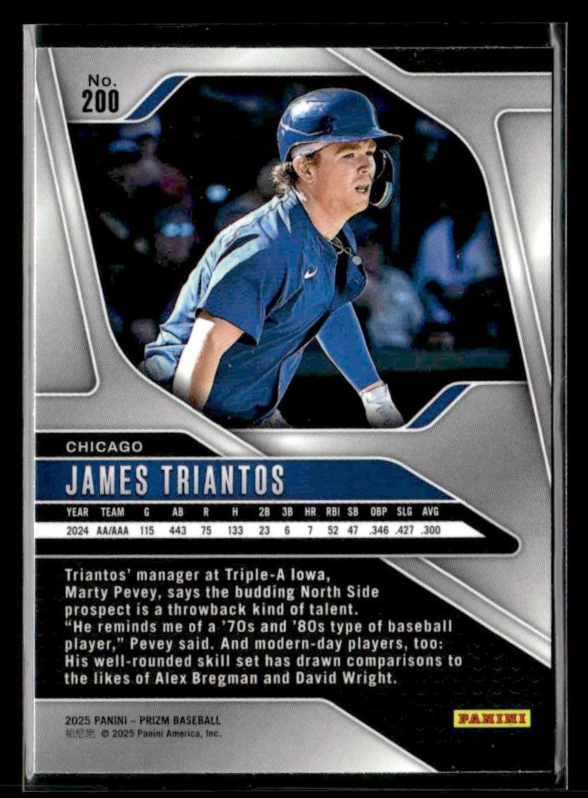 2025 Panini Prizm #200 James Triantos