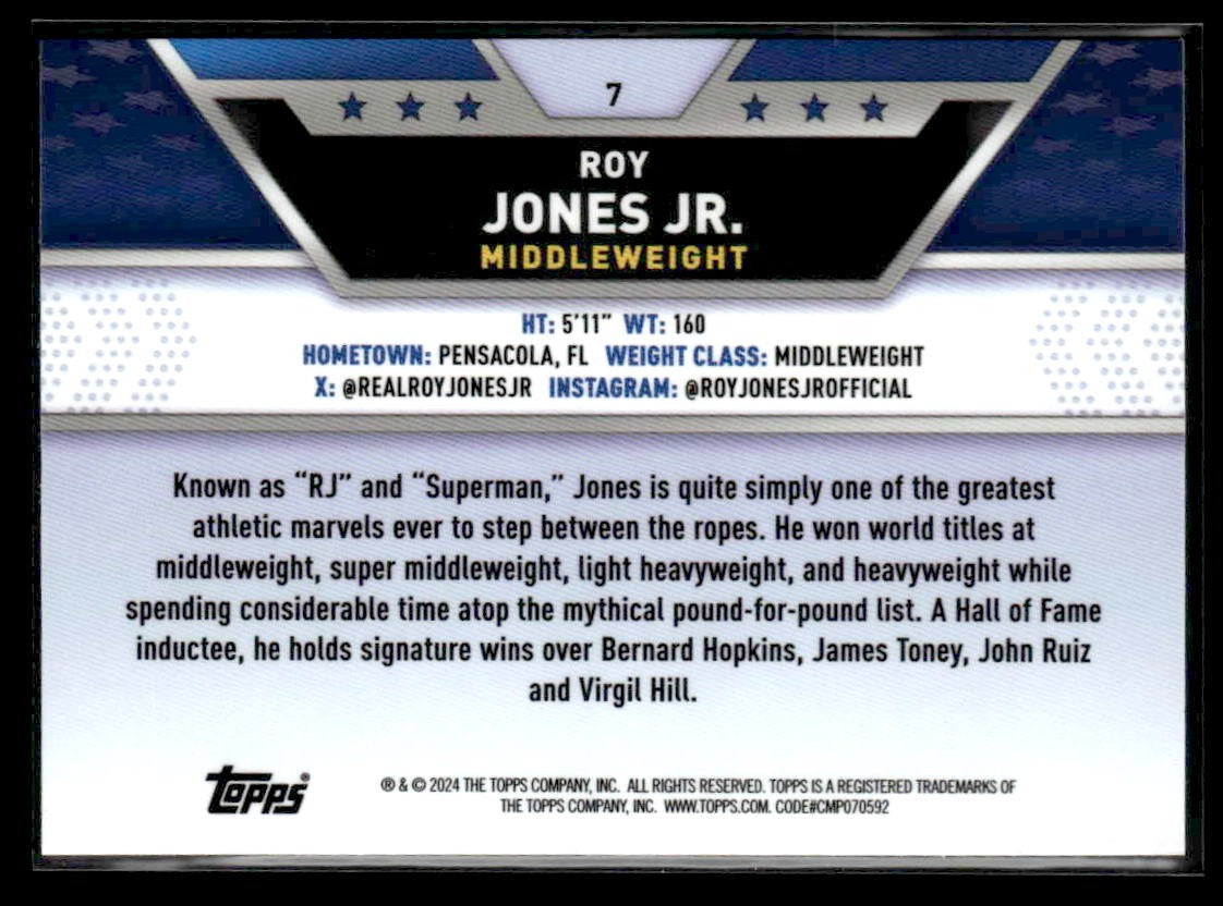 2024 Topps Chrome #7 Roy Jones Jr. Prism Refractor