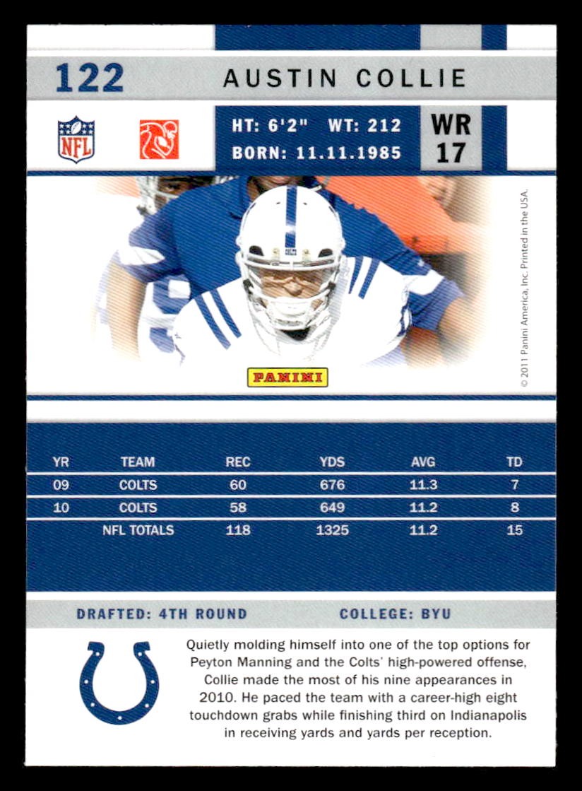 2011 Score #122 Austin Collie