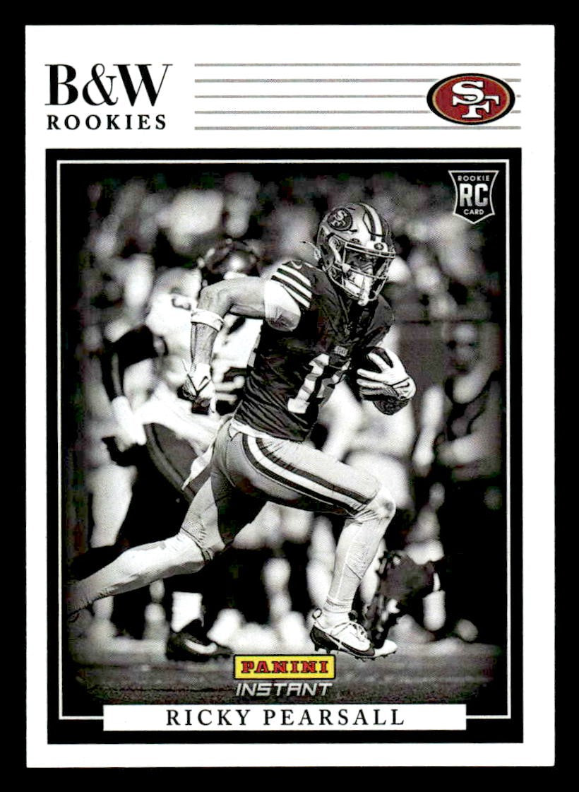 2024 Panini Instant NFL Black & White Rookies #BWR-31 Ricky Pearsall