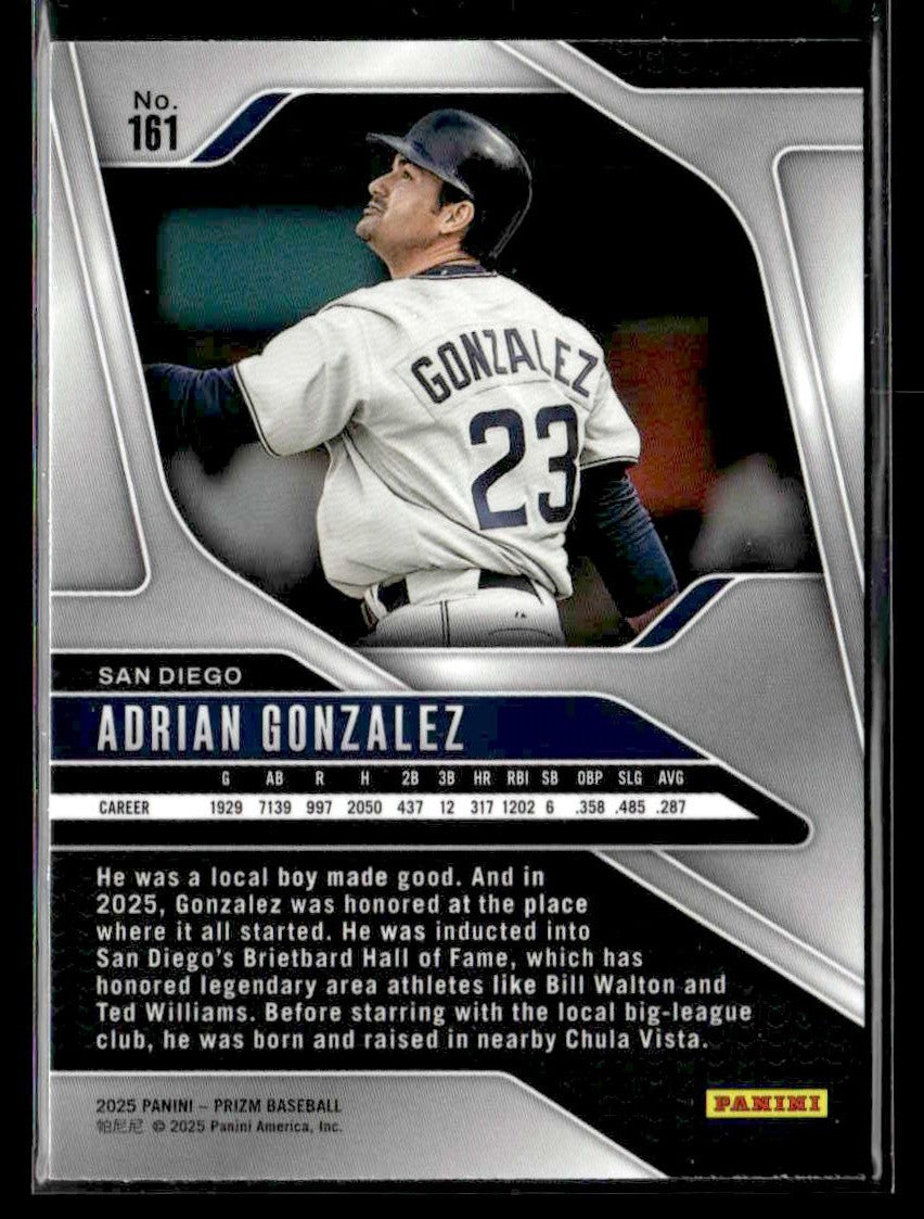 2025 Panini Prizm #161 Adrian Gonzalez