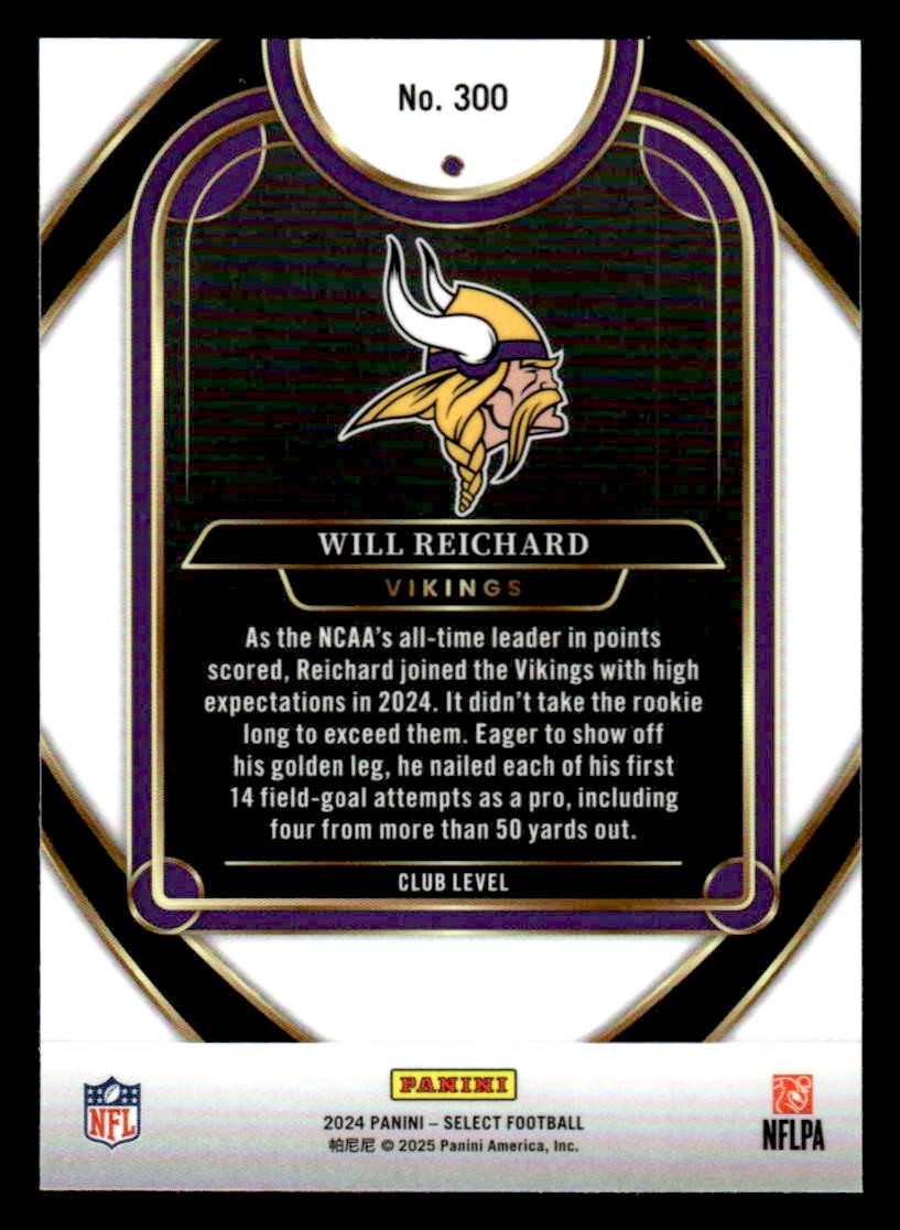 2024 Panini Select #300 Will Reichard
