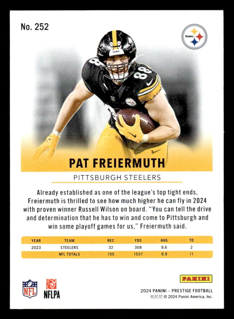 2024 Panini Prestige #252 Pat Freiermuth