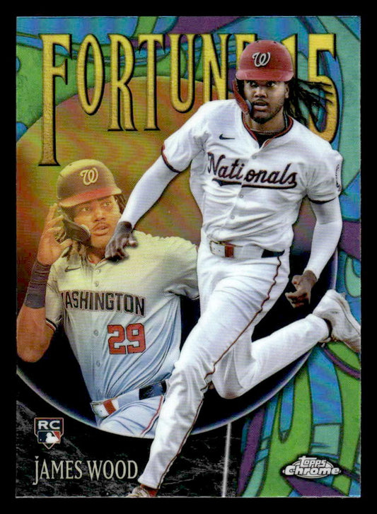 2025 Topps Chrome #F15-10 James Wood Fortune 15