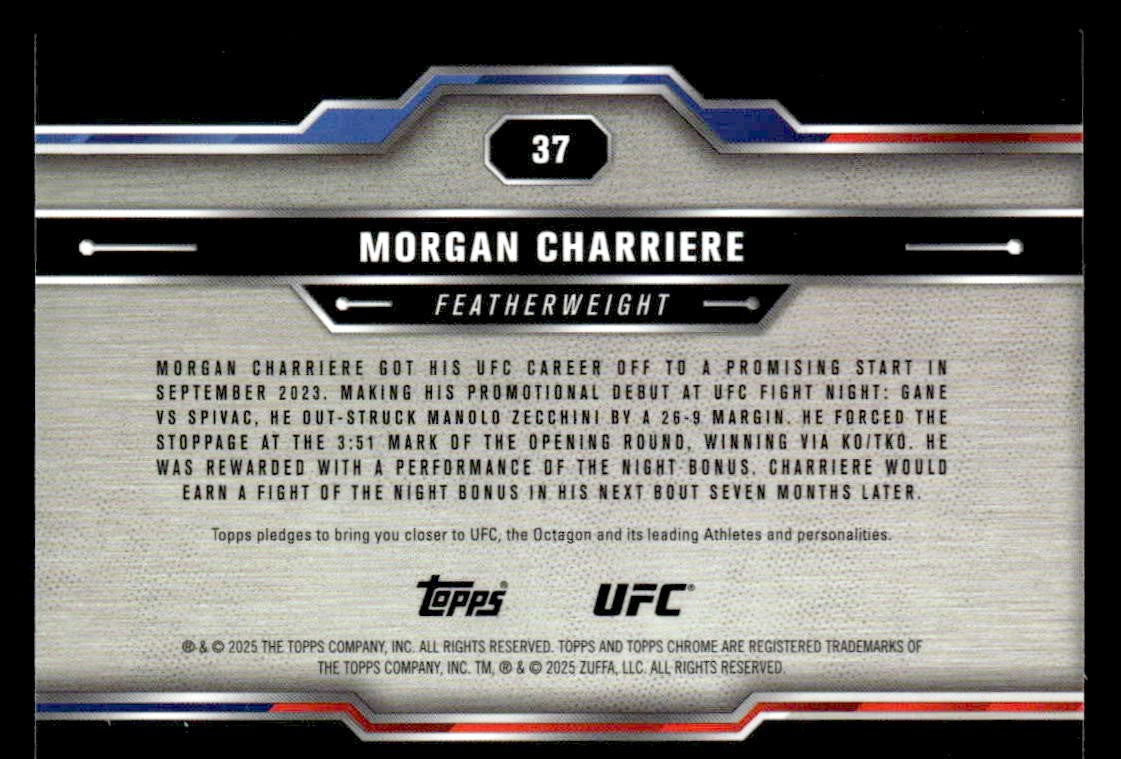 2025 Topps Chrome UFC #37 Morgan Charriere