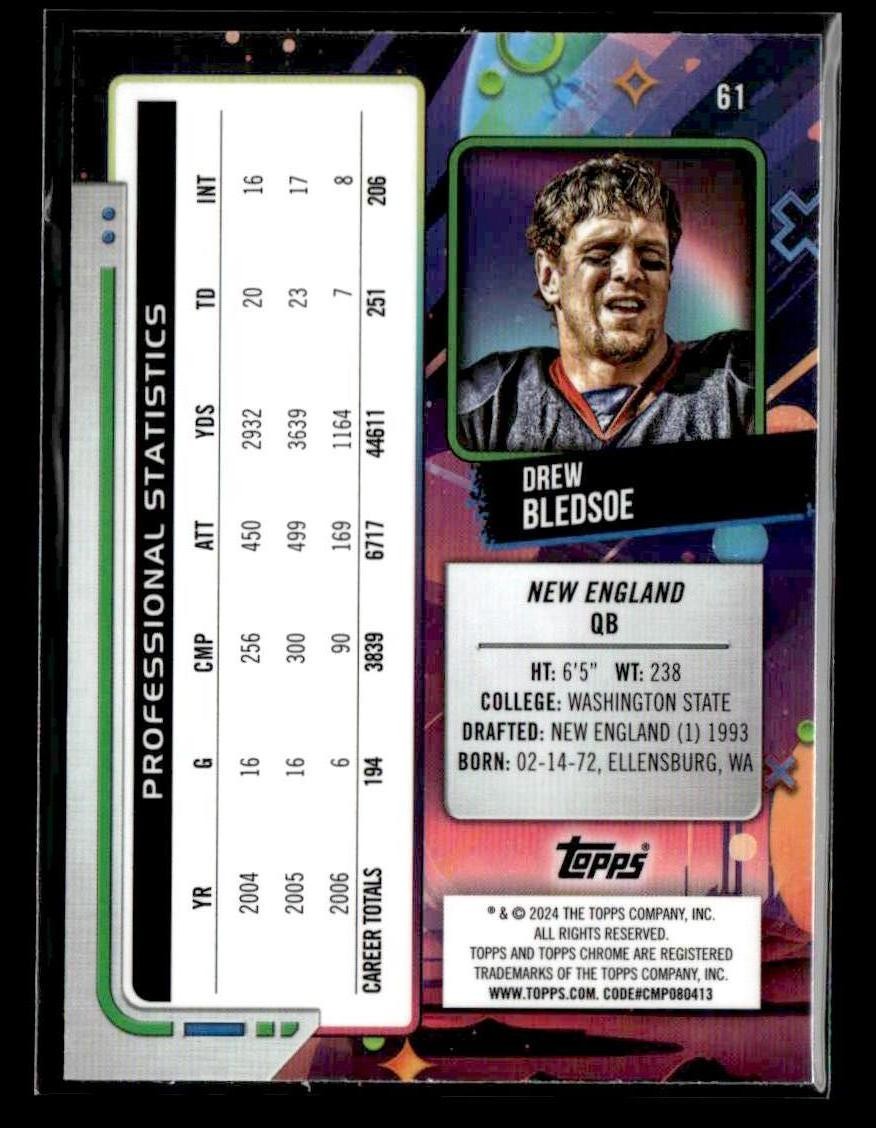 2024 Topps Chrome Cosmic #61 Drew Bledsoe