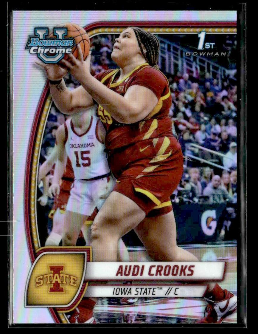 2024-25 Bowman University Chrome #9 Audi Crooks Refractor