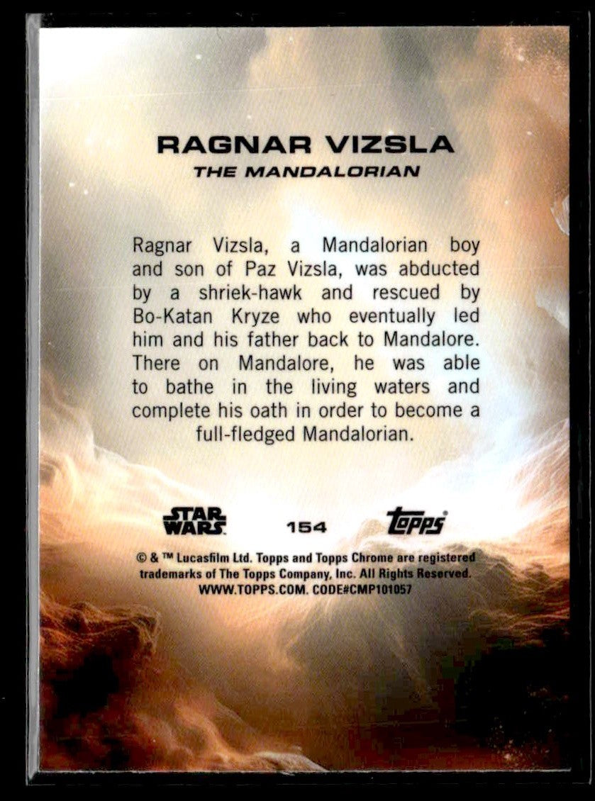 2025 Topps Chrome Sapphire Edition Star Wars #154 Ragnar Vizsla Debut