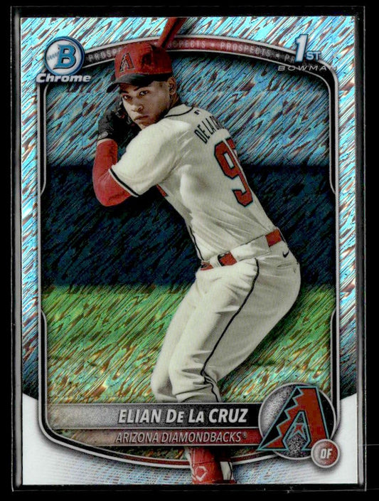 2025 Bowman Chrome #BCP-249 Elian De La Cruz Shimmer Refractor