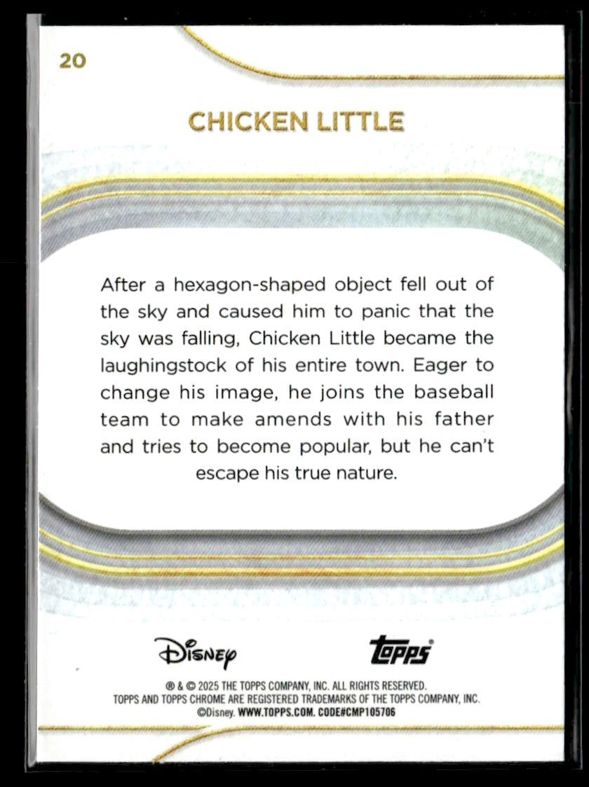π Chicken Little β 2025 Topps Chrome Disney #20 π