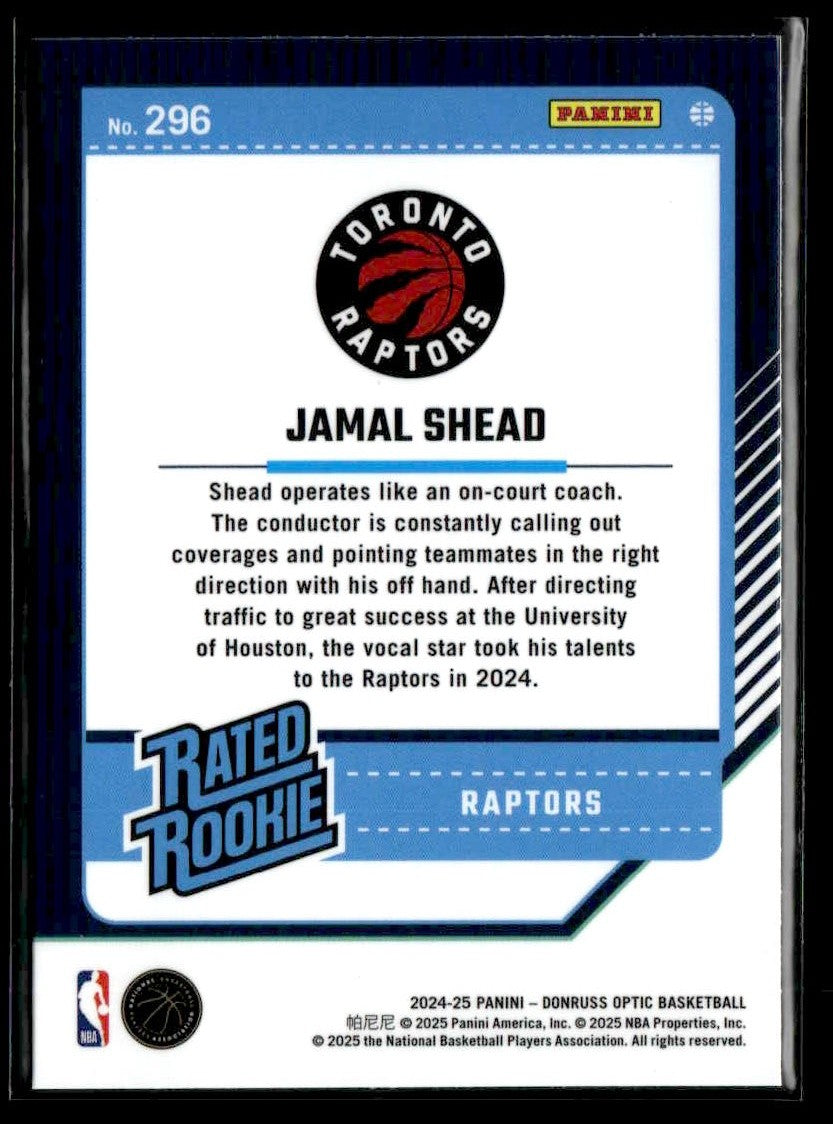 2024-25 Donruss Optic #296 Jamal Shead