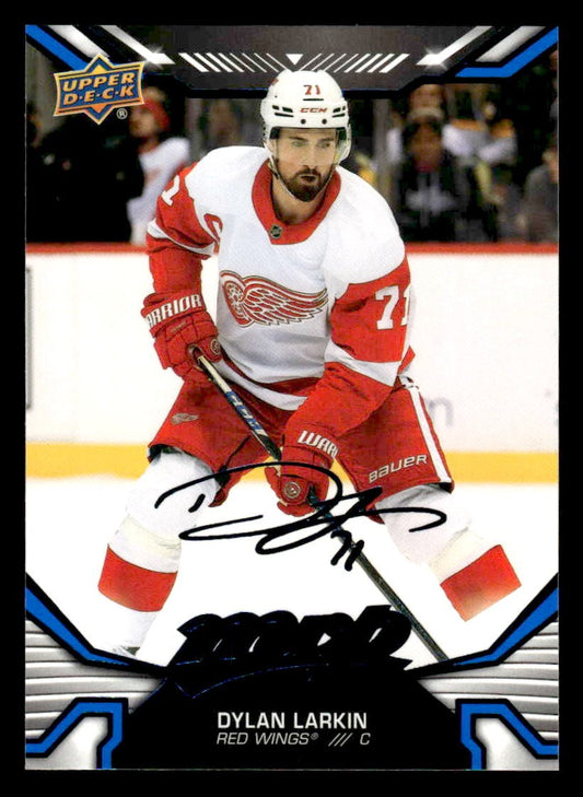 2022-23 Upper Deck MVP #18 Dylan Larkin Blue Script