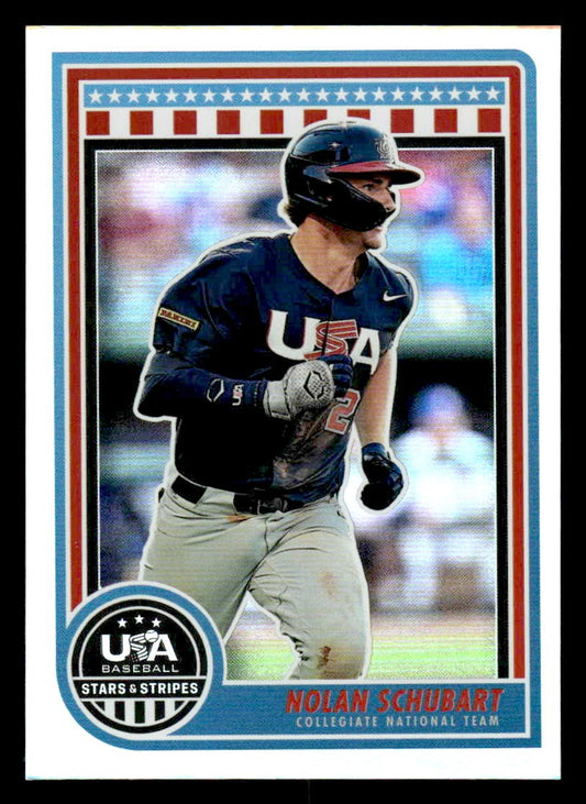 2025 Panini Stars and Stripes USA Baseball #68 Nolan Schubart