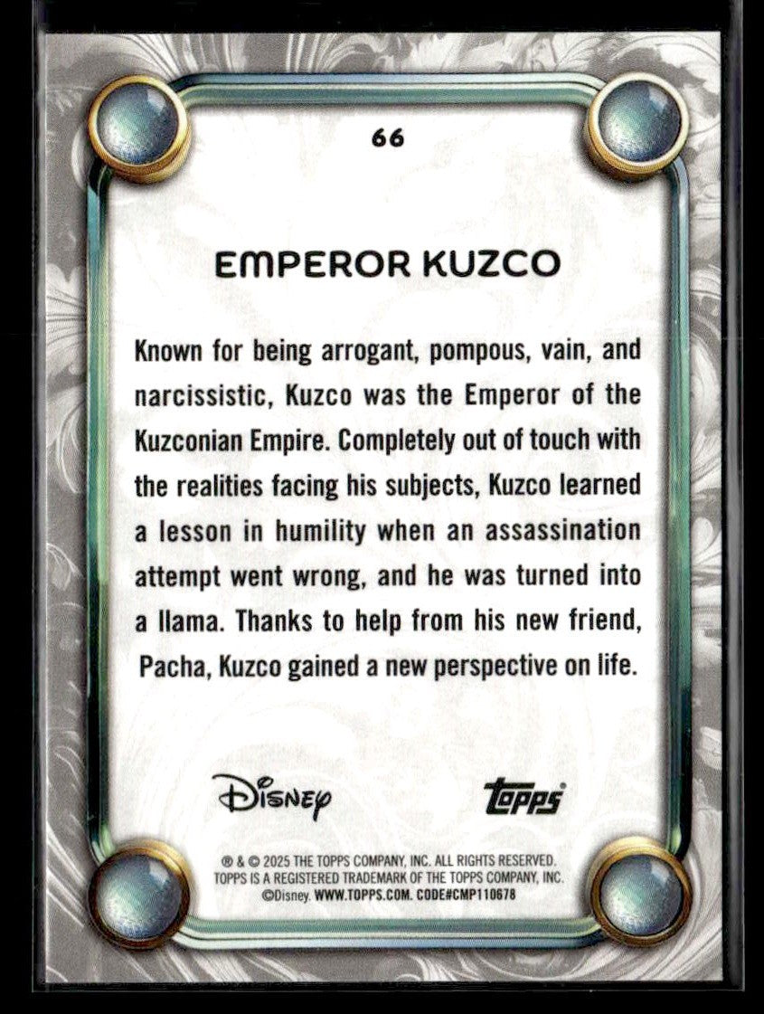 2025 Topps Disney Wonder #66 Emperor Kuzco