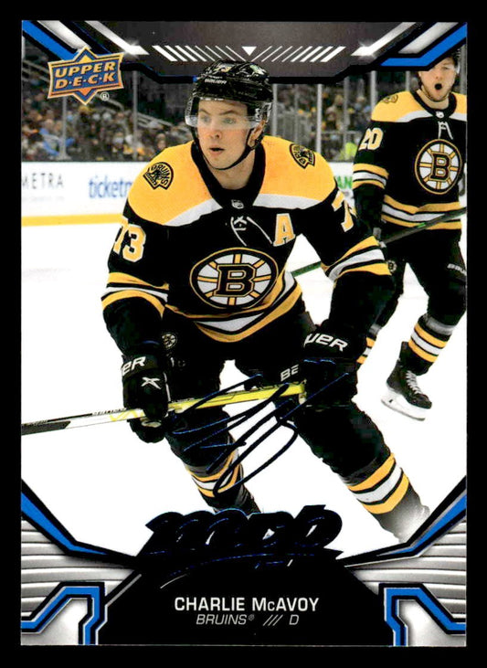 2022-23 Upper Deck MVP #80 Charlie McAvoy Blue Script