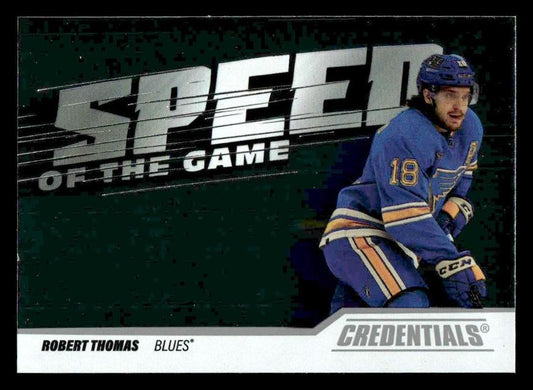 2024-25 Upper Deck Credentials #SG-RT Robert Thomas Speed of the Game