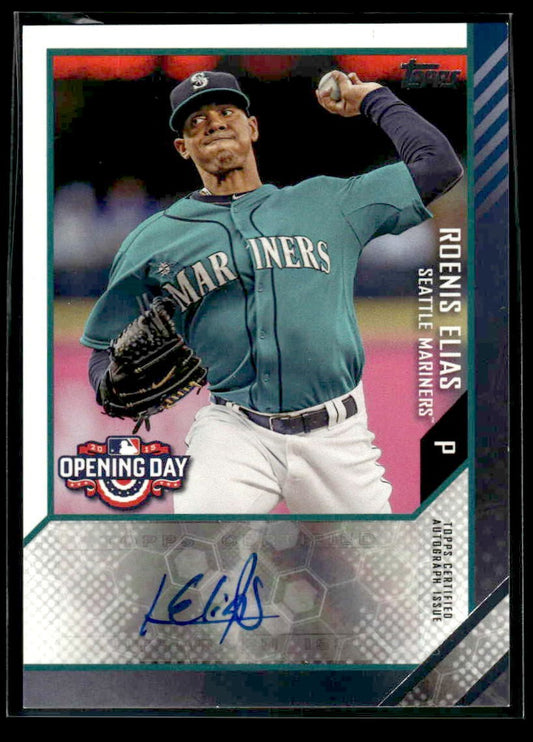 2015 Topps Opening Day #ODA-RE Roenis Elias Autographs