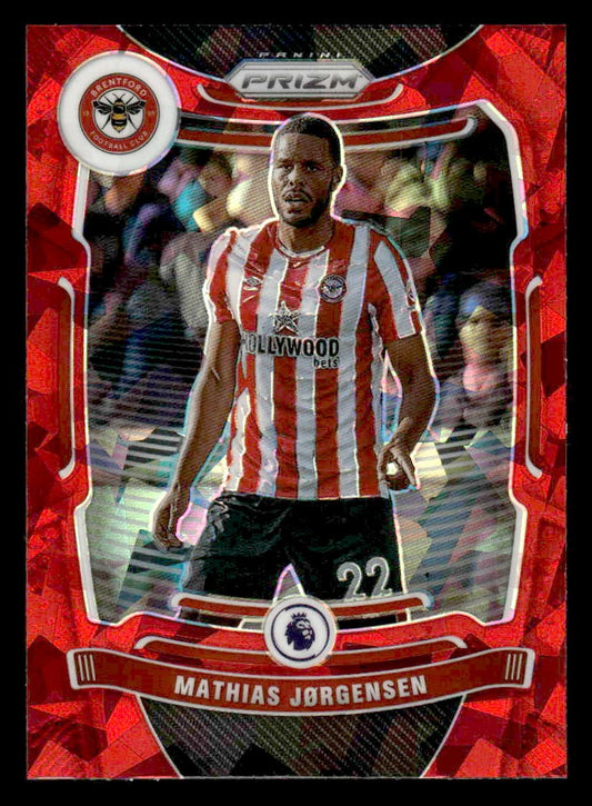 2021-22 Panini Prizm Premier League #146 Mathias Jorgensen Prizms Red Ice