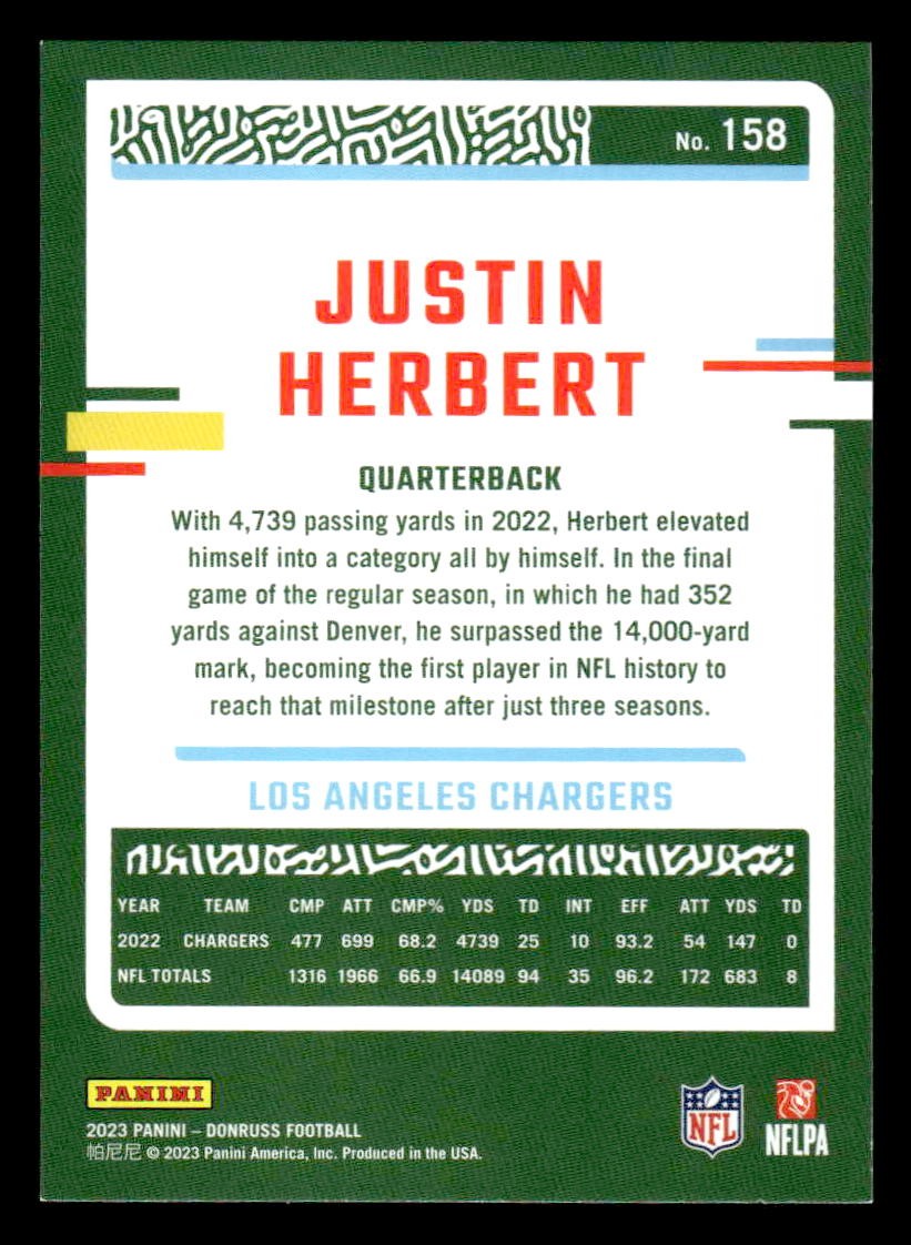 2023 Donruss #158 Justin Herbert