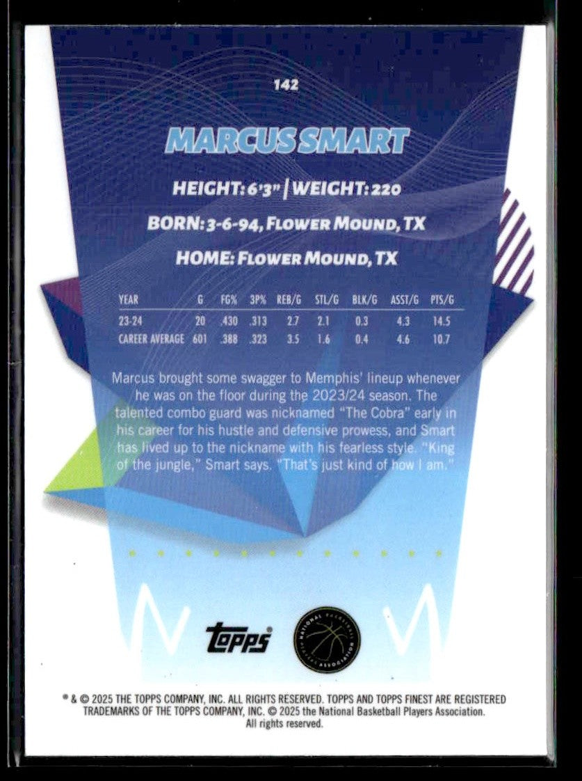 2024-25 Topps Finest #142 Marcus Smart