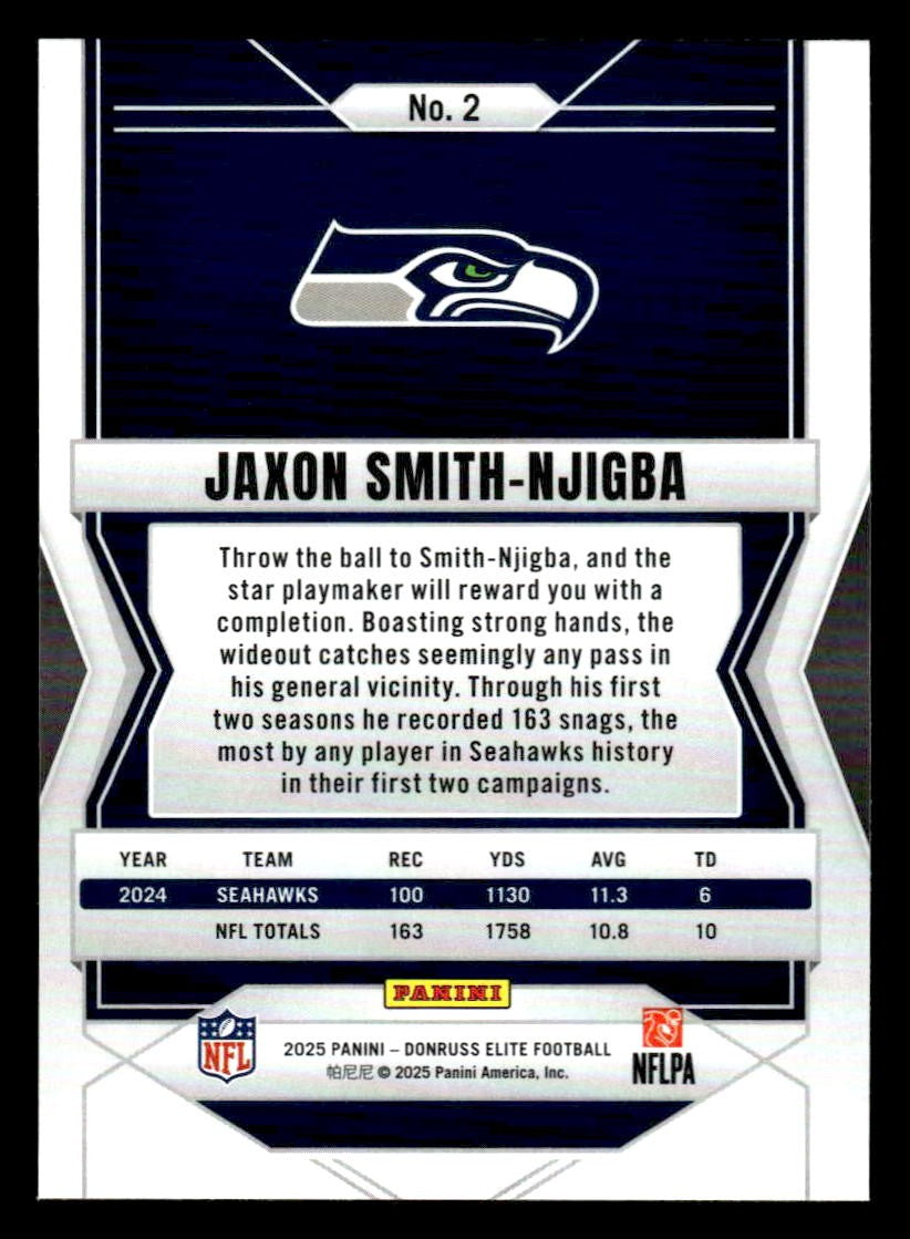 2025 Donruss Elite #2 Jaxon Smith-Njigba