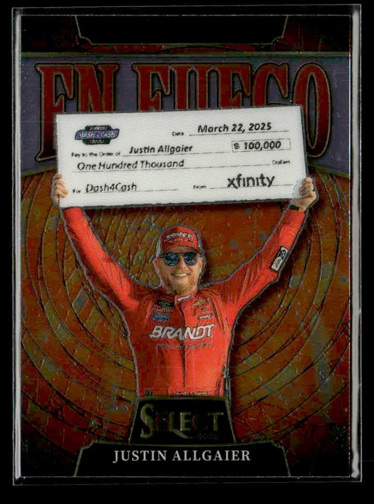 2025 Panini Select #2 Justin Allgaier En Fuego