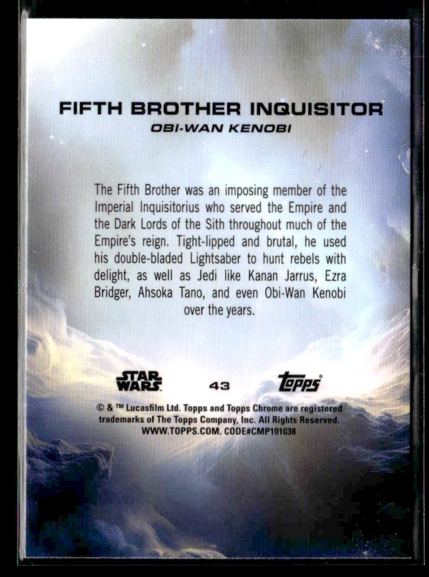 2025 Topps Chrome Star Wars #43 Fifth Brother Inquisitor