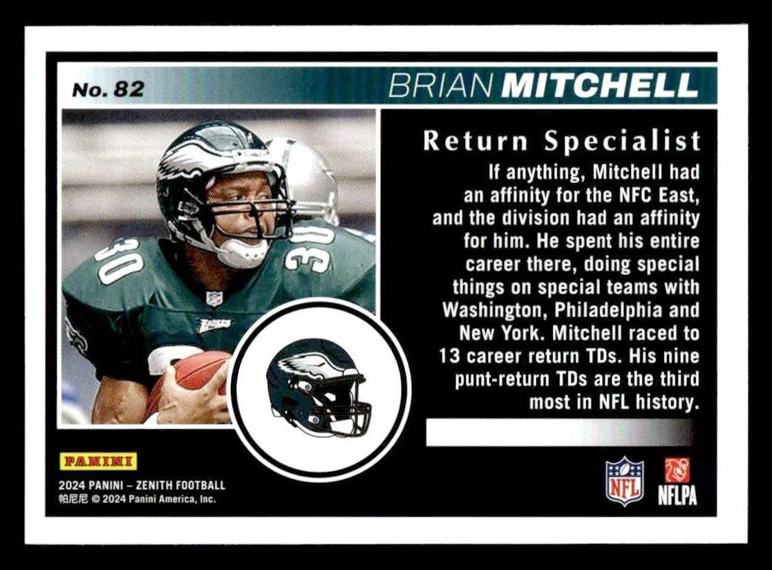 2024 Panini Zenith #82 Brian Mitchell Retail