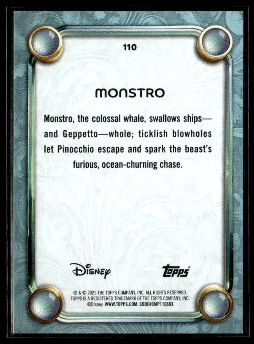 2025 Topps Disney Wonder #110 Monstro Tier 2