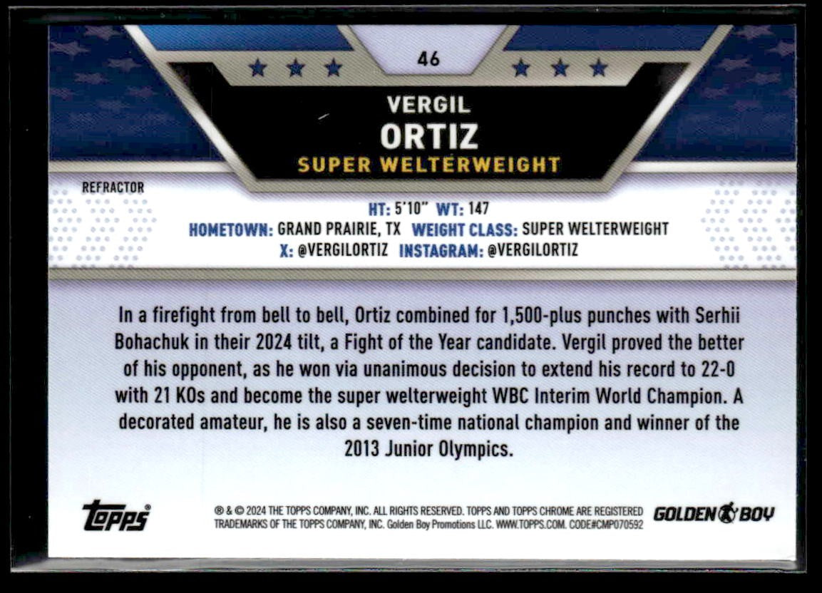 2024 Topps Chrome #46 Vergil Ortiz Refractor