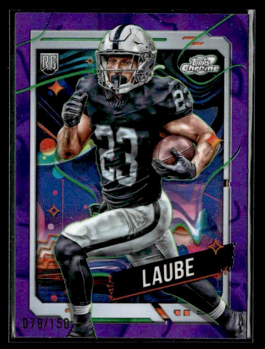 2024 Topps Chrome Cosmic #150 Dylan Laube Purple Nebula Refractors #/150