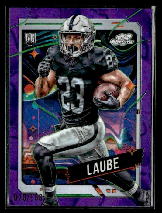 2024 Topps Chrome Cosmic #150 Dylan Laube Purple Nebula Refractors #/150