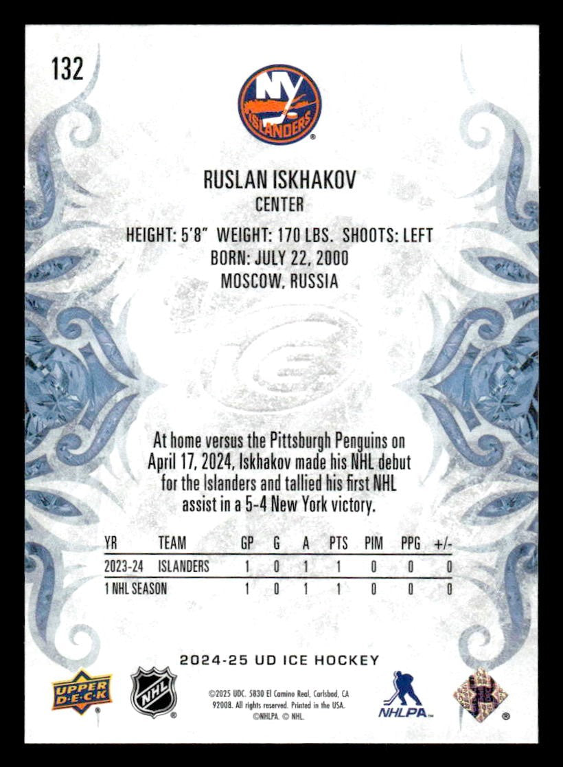 2024-25 Upper Deck Ice #132 Ruslan Iskhakov