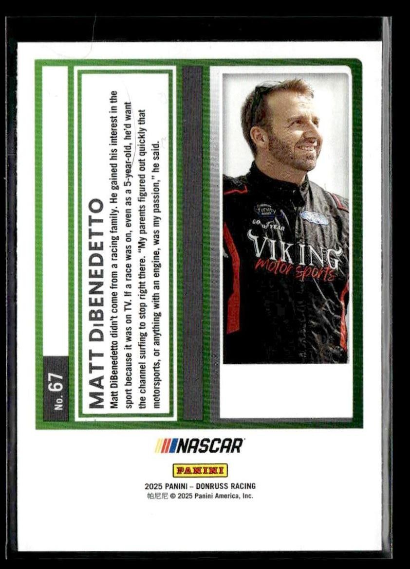 2025 Donruss #67 Matt DiBenedetto Red and Blue