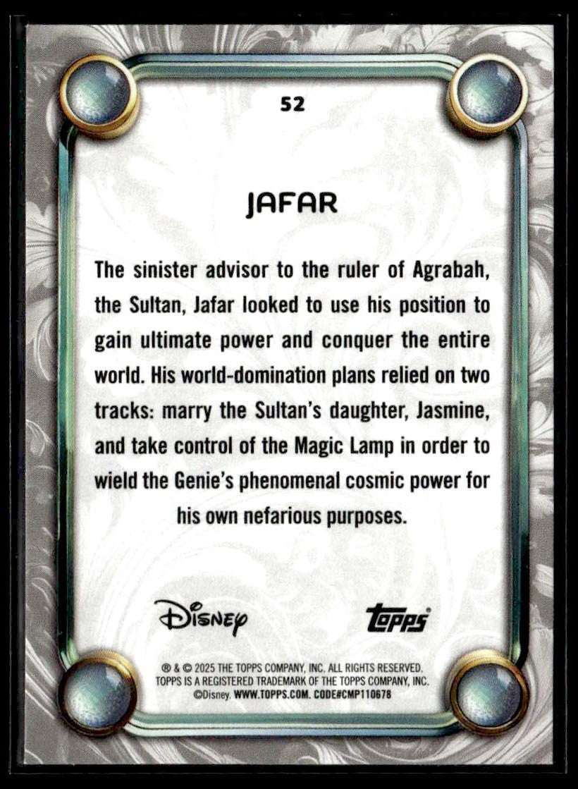 2025 Topps Disney Wonder #52 Jafar