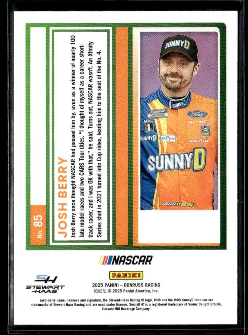 2025 Donruss #85 Josh Berry Red and Blue