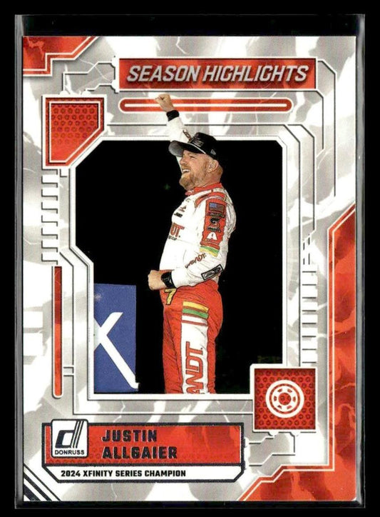 2025 Donruss #2 Justin Allgaier Season Highlights
