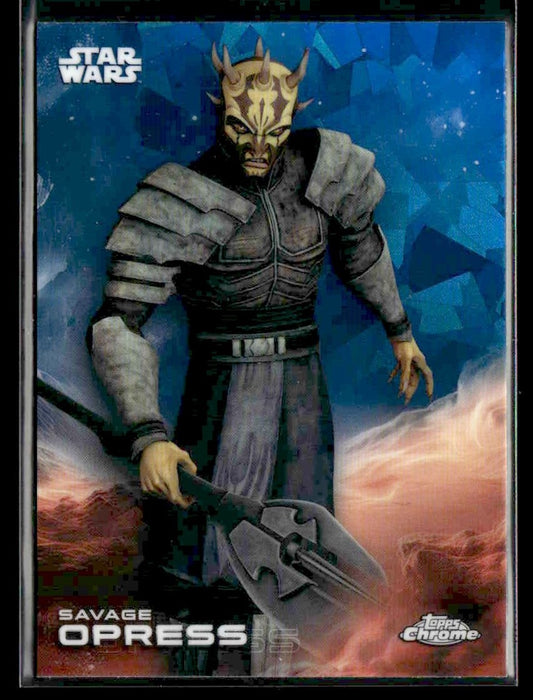 🌟 Savage Opress — 2025 Topps Chrome Sapphire Edition Star Wars #162 🌟