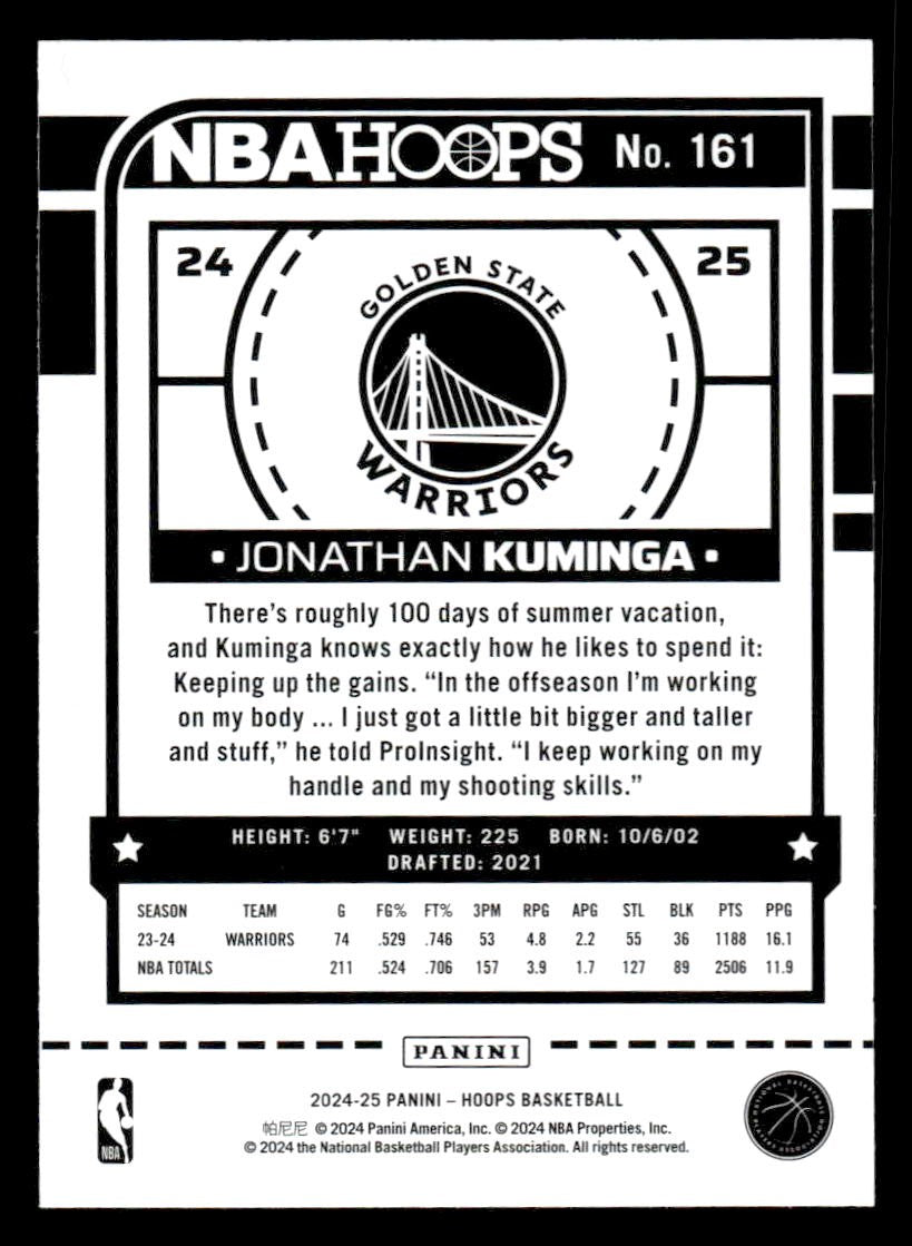 2024-25 Hoops #161 Jonathan Kuminga