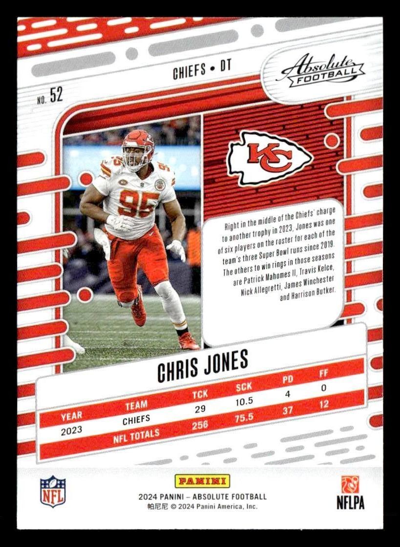 2024 Panini Absolute #52 Chris Jones Retail