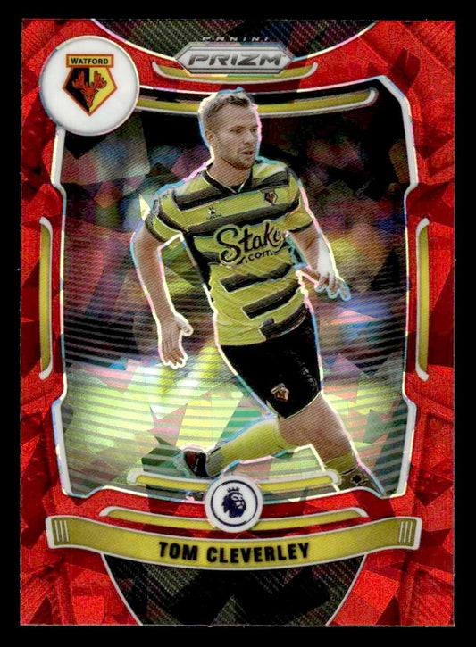 2021-22 Panini Prizm Premier League #264 Tom Cleverley Prizms Red Ice