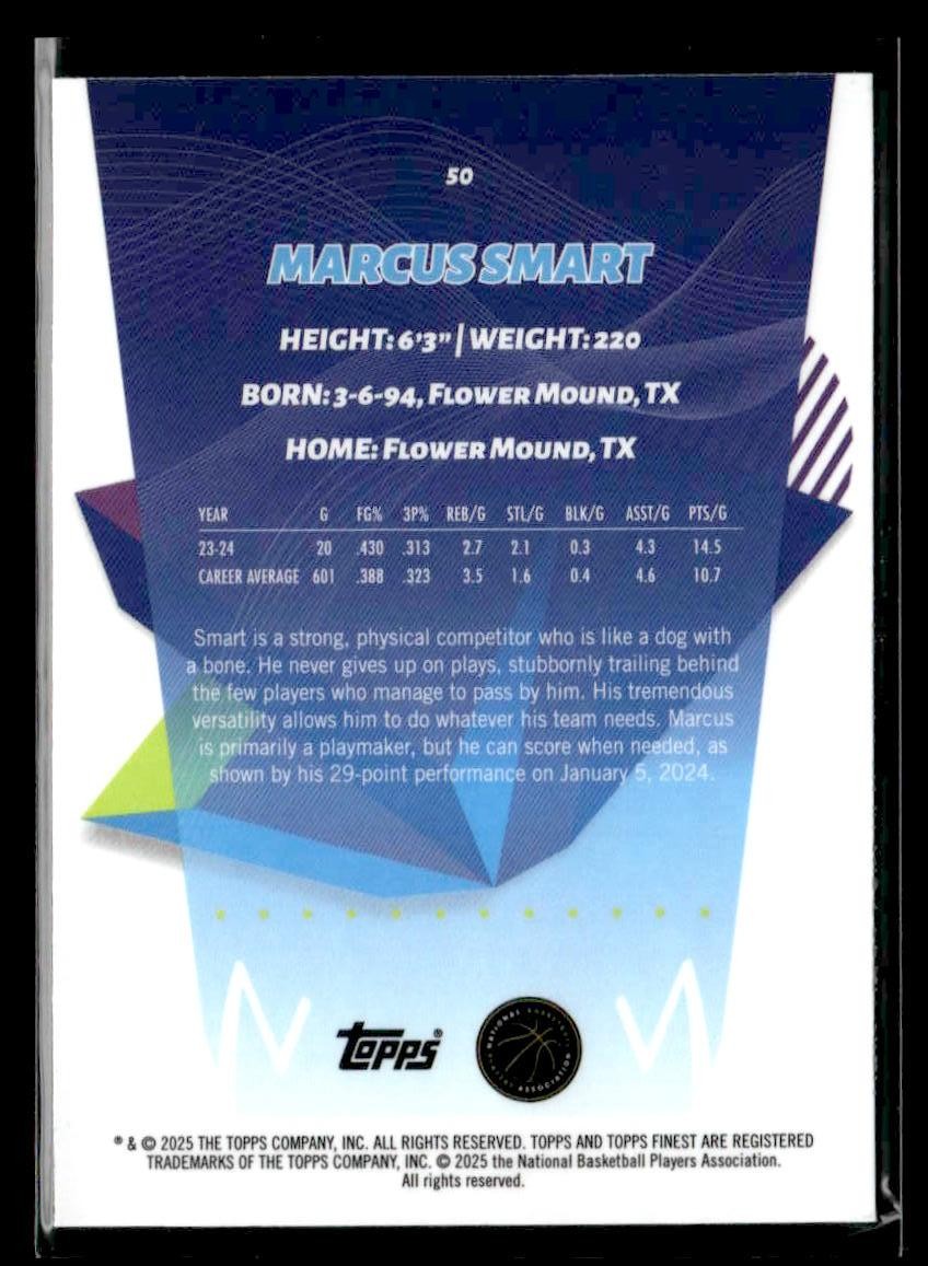 2024-25 Topps Finest #50 Marcus Smart