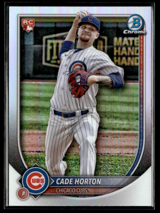 2025 Bowman Chrome #10 Cade Horton Red Redemption Refractor