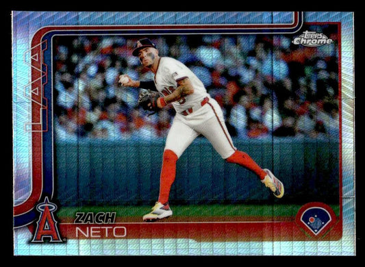 2025 Topps Chrome #211 Zach Neto Prism Refractors